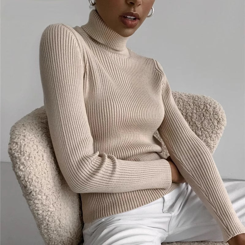 Pullover High-Neck Winter Base Layer Top